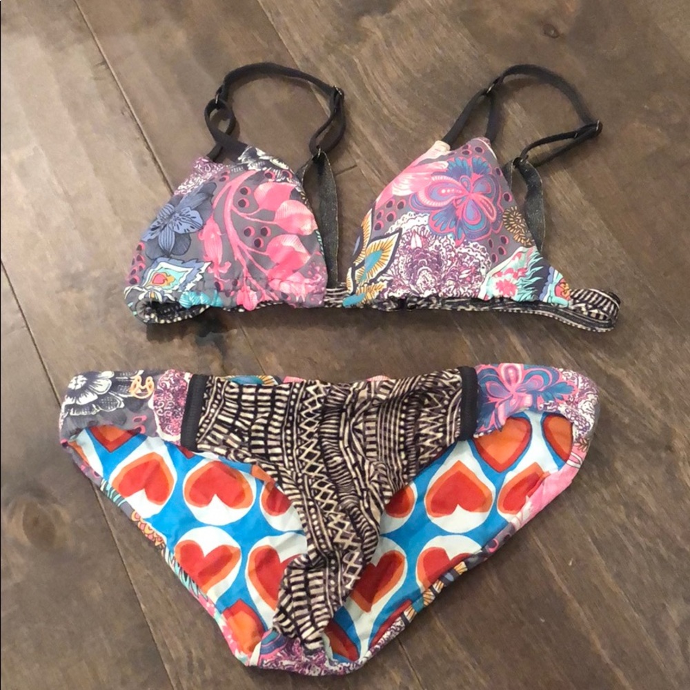 Colorful print maaji bikini